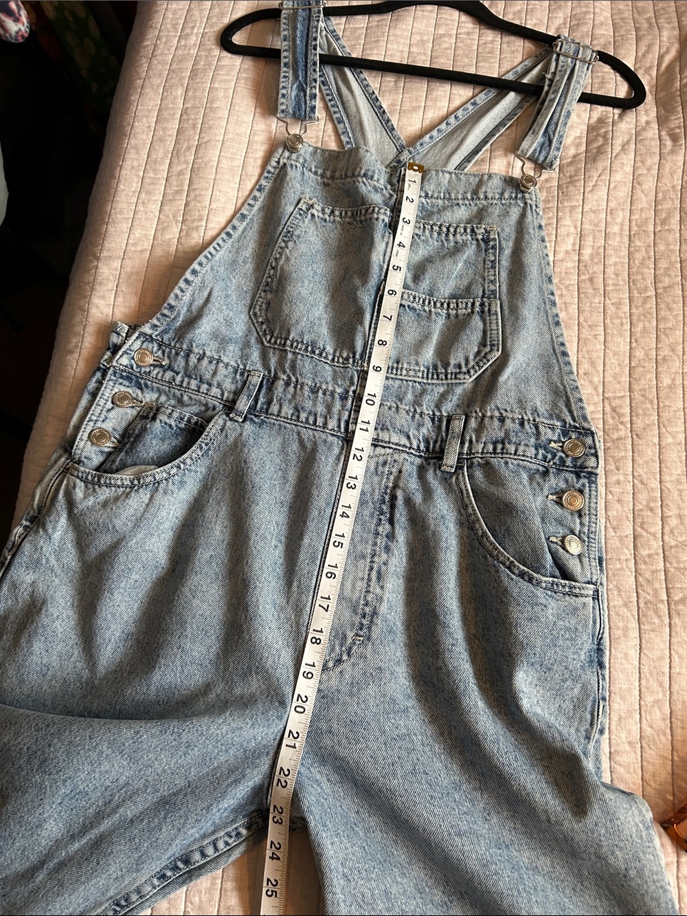 Free people we the free Ziggy Denim Overalls large - Picture 9 of 16